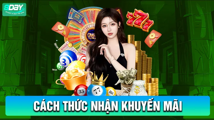 Cách thức nhận khuyến mãi 8Day