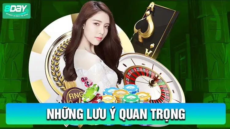 Những lưu ý quan trọng khi nạp tiền 8Day